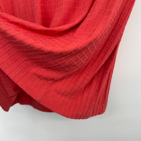 J. Jill Wearever  coral Short Sleeve Textured Knit Top Womens size Medium - Picture 11 of 13